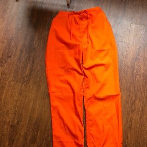 Orange Scrub Pants